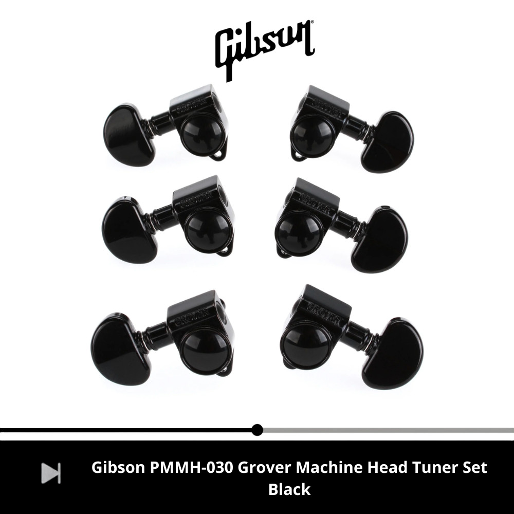 Gibson PMMH-030 Grover Machine Head Tuner Set Black
