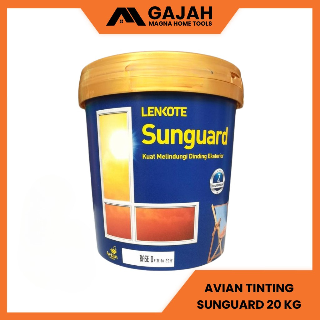 AVIAN | Lenkote Sunguard 20 Kg Pail Tinting Cat Tembok Eksterior