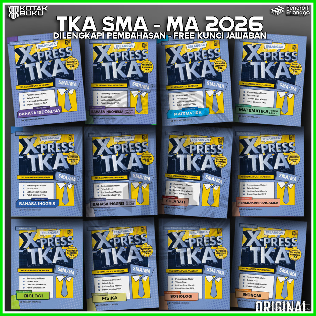 [ Erlangga ] Buku Xpress TKA SMA 2026 / TKA SMA 2026 / Buku TKA SMA