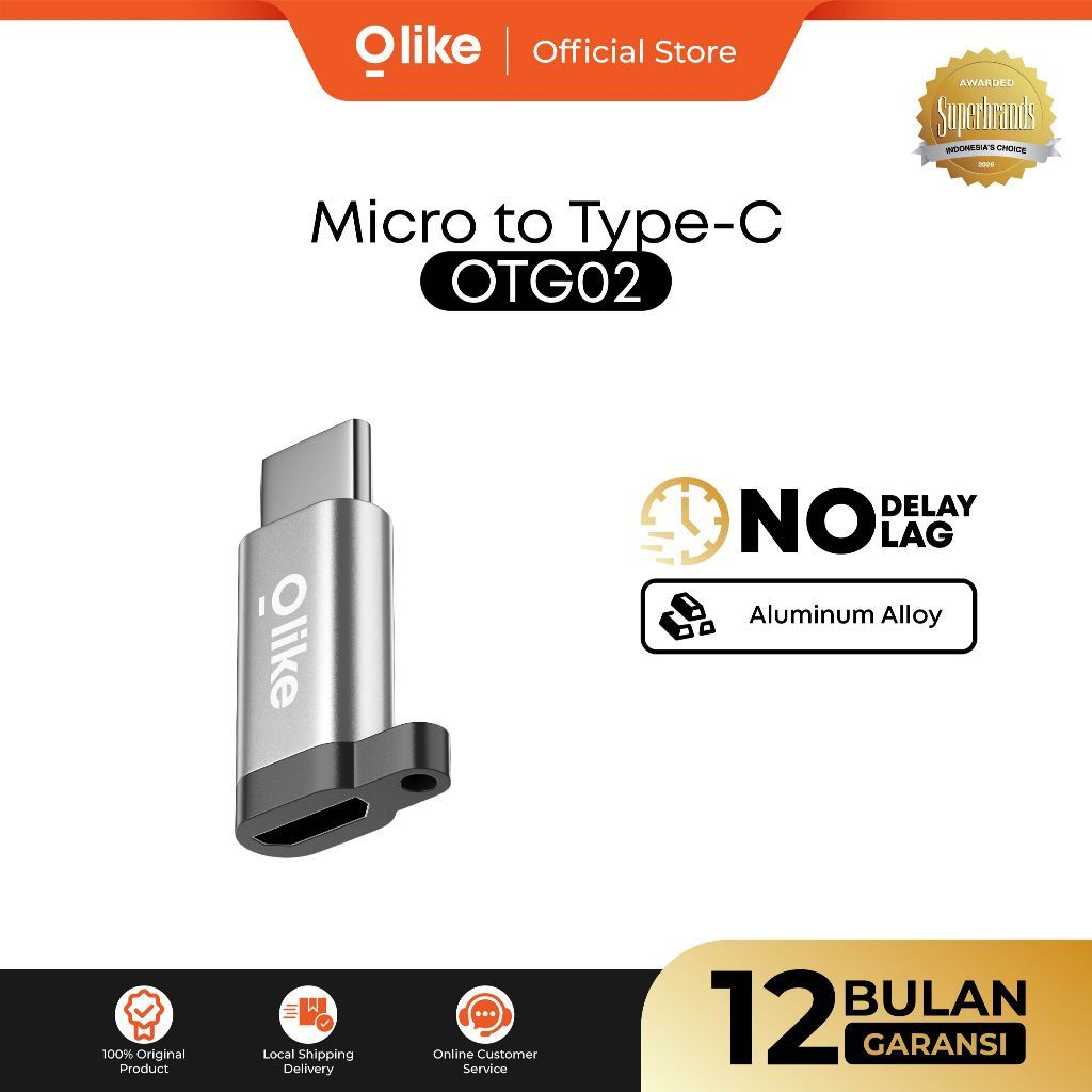 [POA] OLIKE Adapter OTG Tipe-C & Micro USB | OTG01 OTG02 OTG03 OTG04 OTG05 OTG06 OTG07 | Hitam Silve