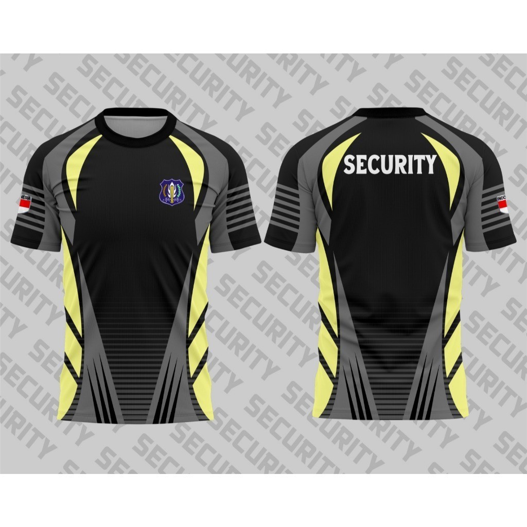FIGT-JERSEY SATPAM TERBARU 2025/ /JERSEY KAOS SECURITY HITAM /SERAGAM SATPAM HITAM / KAOS SECURITY P