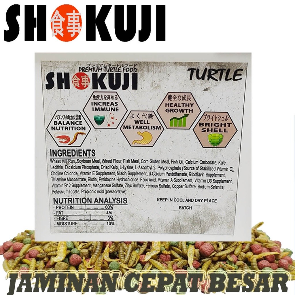 PROMO 3KG SHOKUJI PELET BRAZIL RES RAZORBACK MAKANAN KURAKURA AIR BRASIL DAMER CST PAKAN PREMIUM TUR