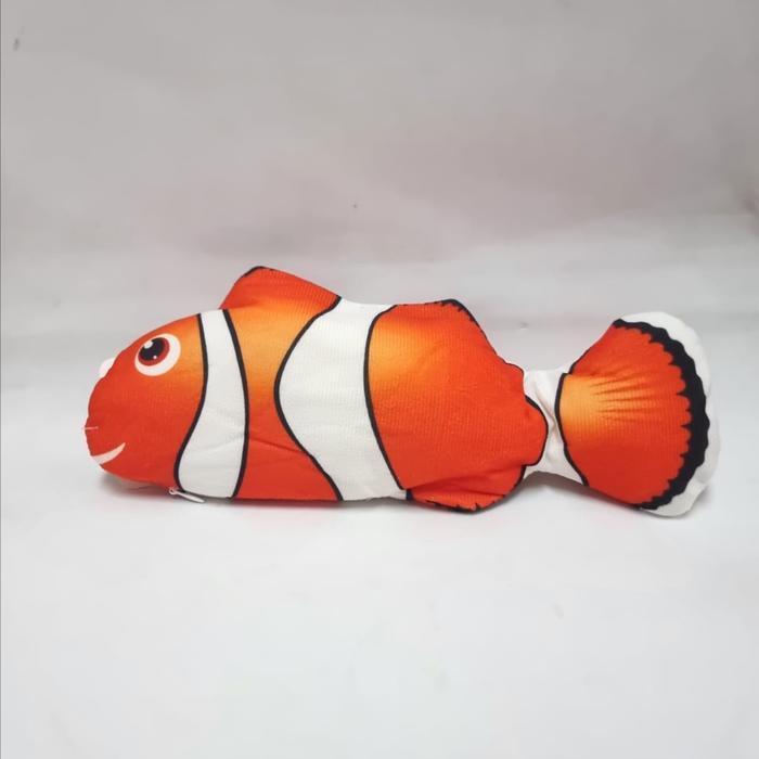 Boneka Ikan Gerak Bergerak Cat Toy Dancing Fish Mainan Kucing - Nemo