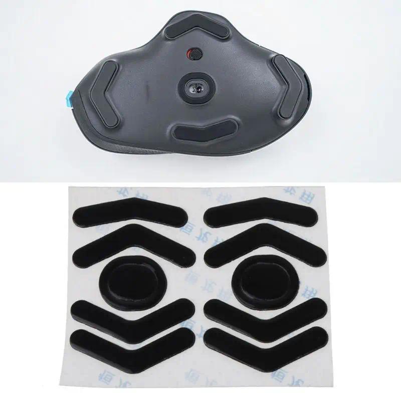 2 Sets 0.6mm Mouse Feet Mouse Skates Mouse Stickers Pad Black for Logite G604 Mouse