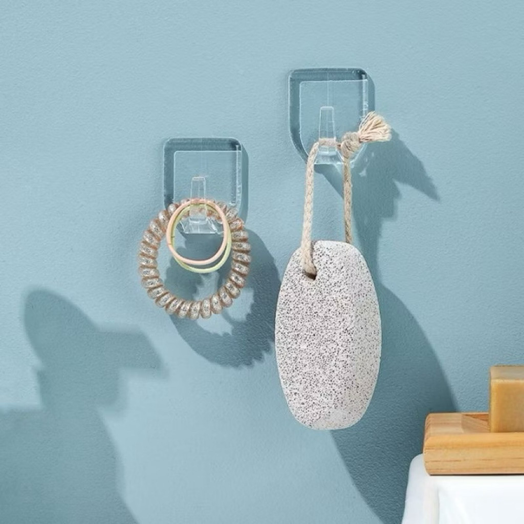 ONLINE MINISO Hook Tempel Dinding MINISO Tranparent Hook Gantungan Barang Tempel Gantungan Kunci Tem
