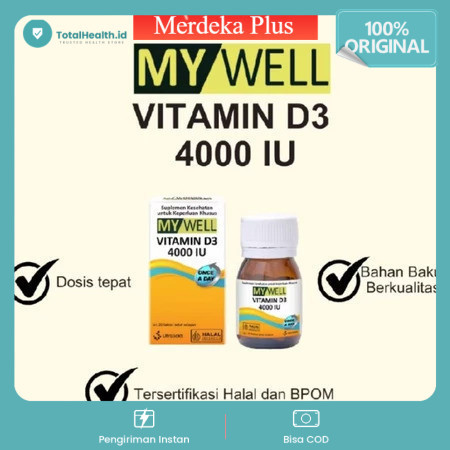Mywell Vitamin D3 4000 IU 20 Tablet / Mywell Vitamin D3