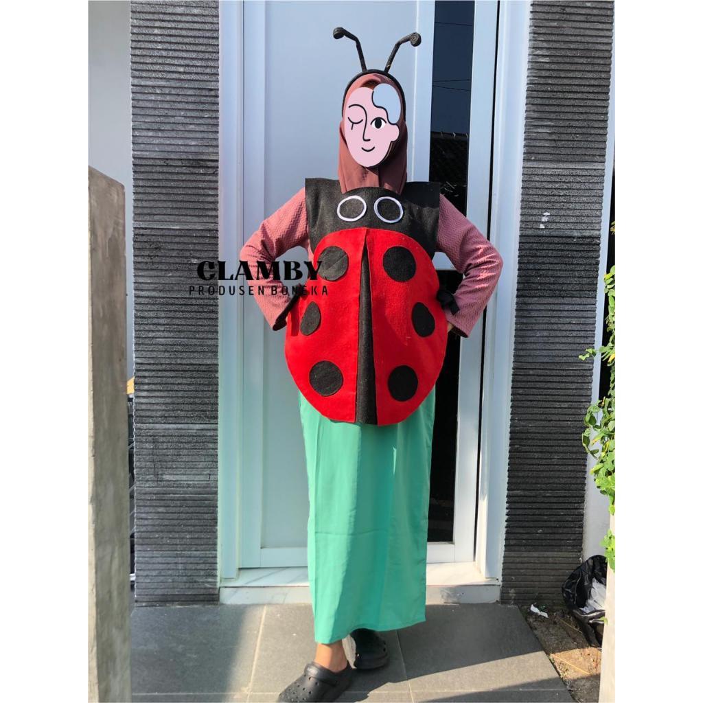 (READY STOK) Kostum Karakter Serangga Larva & Kumbang/ Kostum Karnaval Pentas Seni Anak Hewan (TERLA