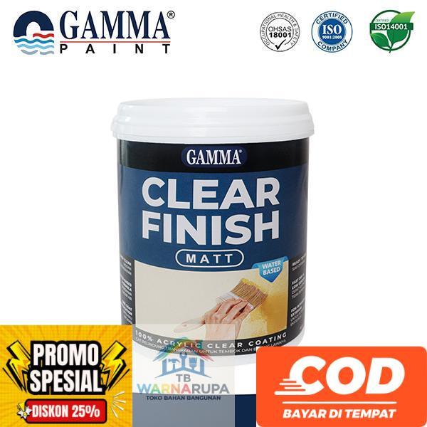 CLEAR FINISH MATT 1L - Cat Proteksi Coating Tembok Clear Water-based