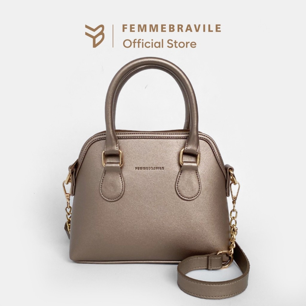Femmebravile - Femo Small Leather - Tas Wanita - Sling Bag -  Shoulder Bag - Tas Selempang Wanita