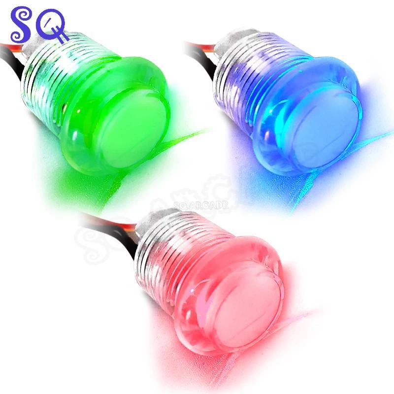10pcs Arcade Game GoldLeaf RGB Illuminated 3.3v Push button 2.8mm for MAME or Virtual Pinball machin