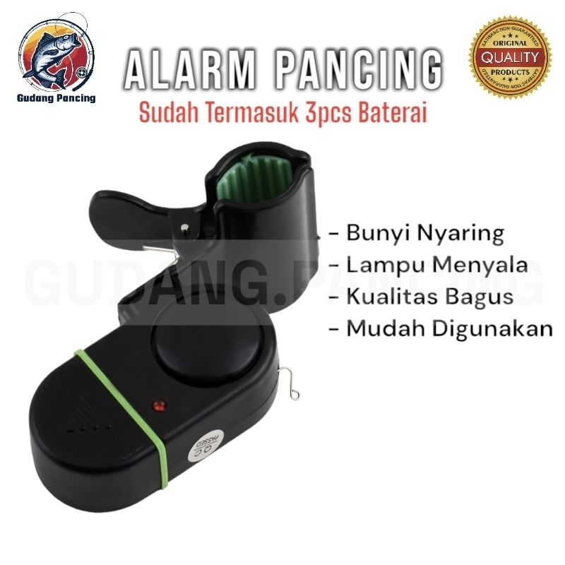 Aksesoris Pancing = Alarm Pancing Ikan untuk Night Fishing Bel Alarm Strike Ikan untuk pancing malam