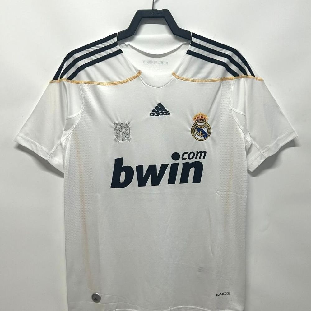 2009-10 Real Madrid Home Retro Jersey Lengan Pendek