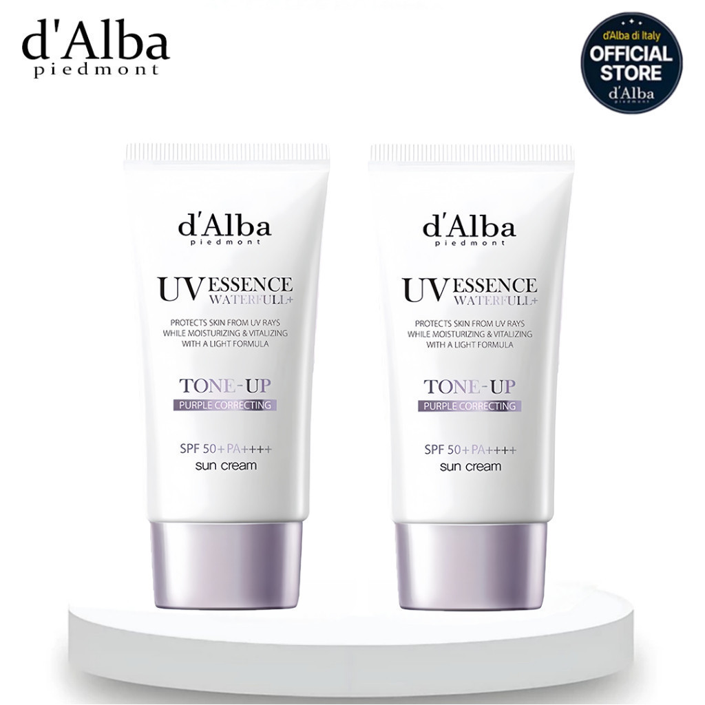 d’Alba Waterfull Tone Up Sun Cream (Purple) 50ml(2pcs)