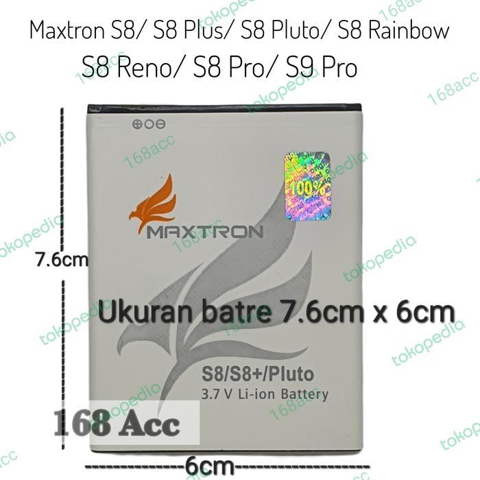 Baterai Batre Maxtron S8 S8 Plus Batere Hp Maxtron Pluto