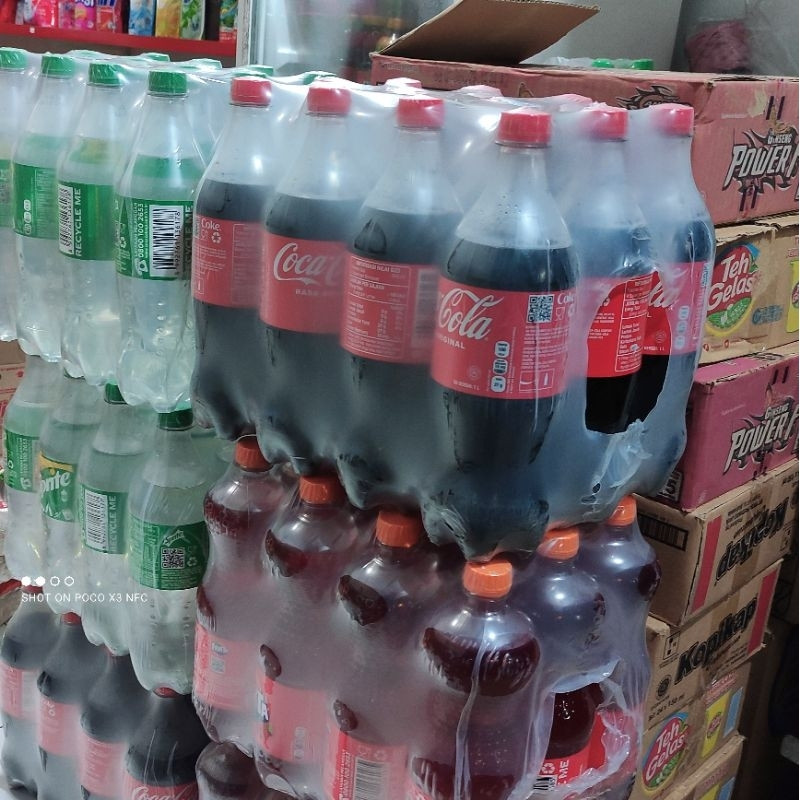 COCA COLA / FANTA / SPRITE 1 LITER DUS ISI 12 BOTOL