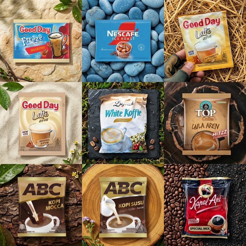 Aneka minuman kopi Harga ecer Kapal Api Special Mix abc susu mocca luwak white koffie original top g