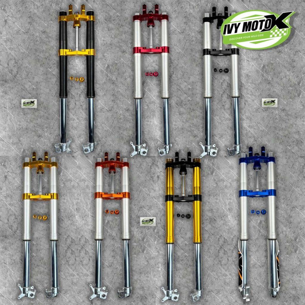 Shock Depan Upside Down USD Real Jump Trail KLX 150 Double Riser 01 THOR Indonesia