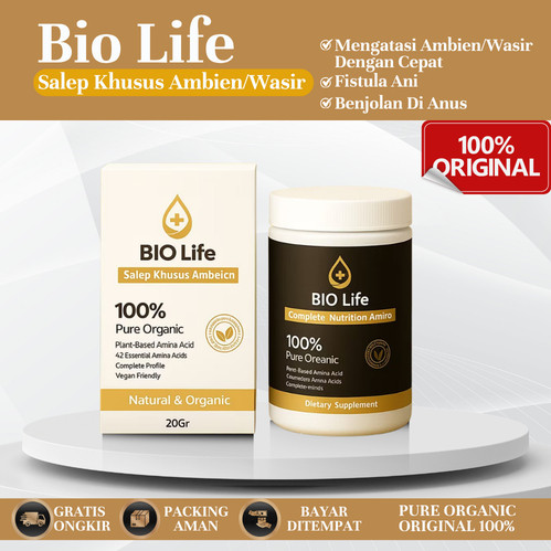 Biolife Salep Ambeien Wasir Herbal 20 Gram Original BPOM - Salep Ampuh Pereda Wasir Ambeien