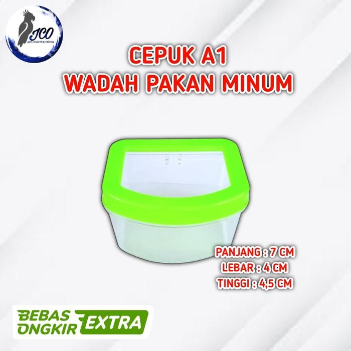 CEPUK A1 WADAH PAKAN MINUM BURUNG CEPUK BURUNG KOTAK