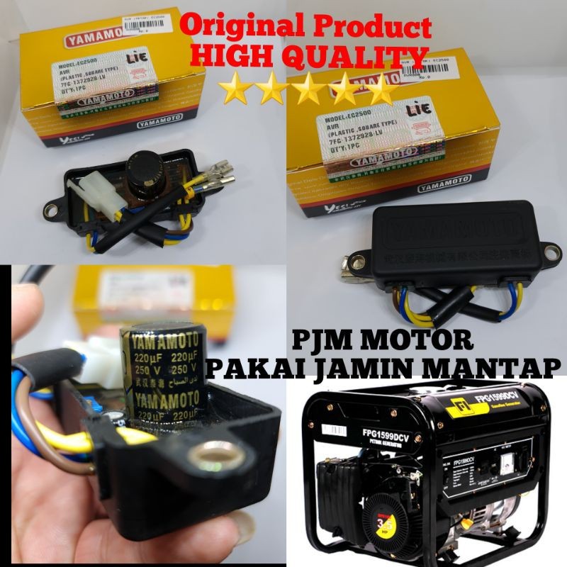 ( yamamoto) Avr Petak Mesin Genset 2kw 3kw 1500 2500 3000 4000 watt Segi Original