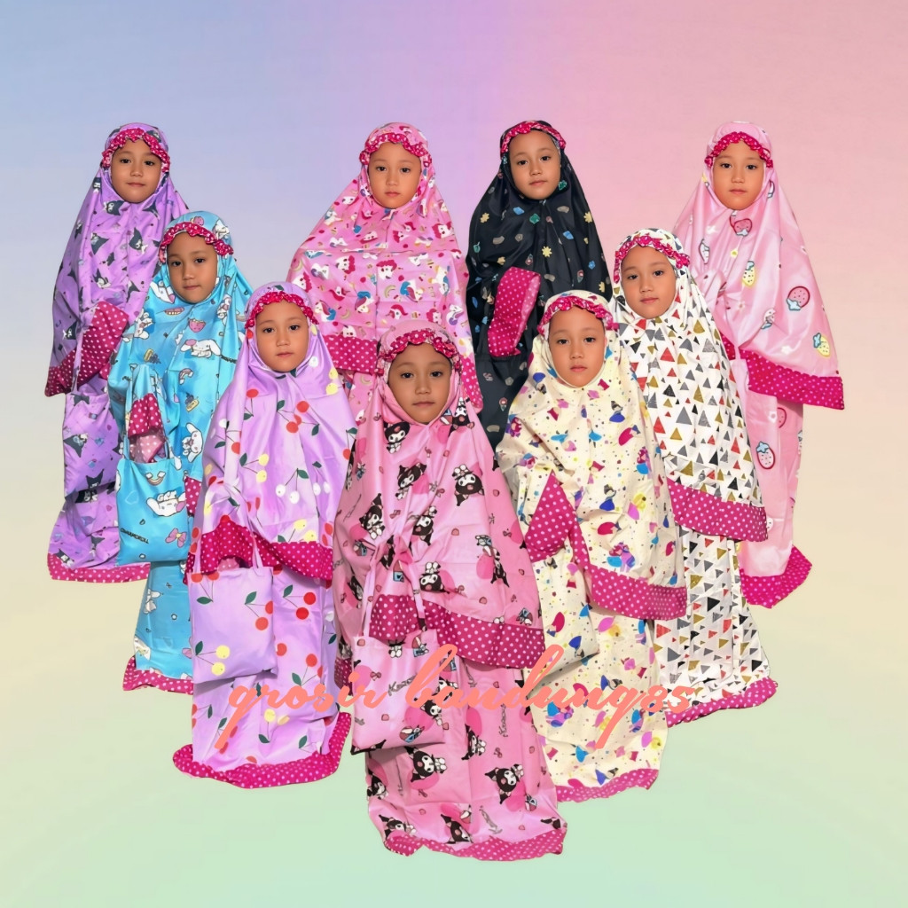 Murah Mukena Anak Perempuan Berbagai Motif Warna Pakaian Muslim Mukena Perempuan Mukena Terlaris Ban