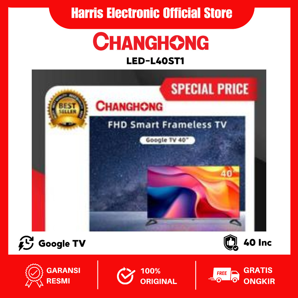 Changhong L40ST1 Led Tv 40 Inch Full Hd Smart Digital Tv