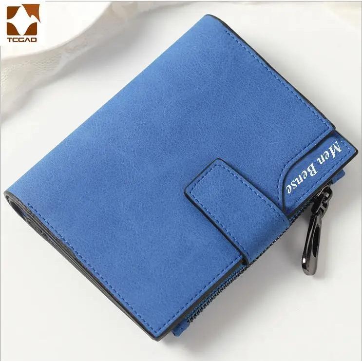 Short Wallet Women's Leather Genuine Small Zip Women's Purse Small Coin Sac Femme 2023 Luxury Brand 