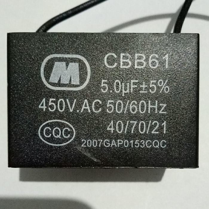 (BACA DESKRIPSI) KAPASITOR 5UF 450VAC 5 Uf 450VAC