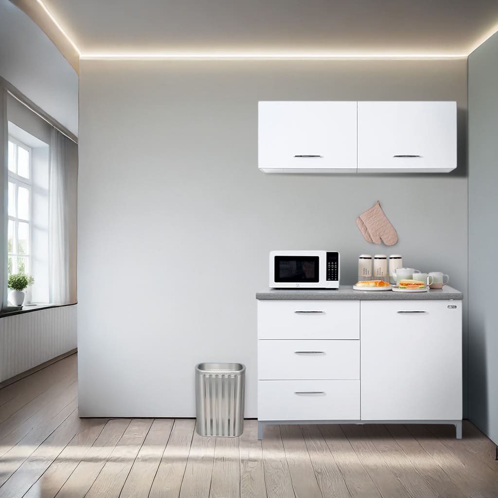 Informa Denver Kitchen Set - Putih Lemari Kabinet Dapur Serbaguna Kitchen Storage Tempat Penyimpanan