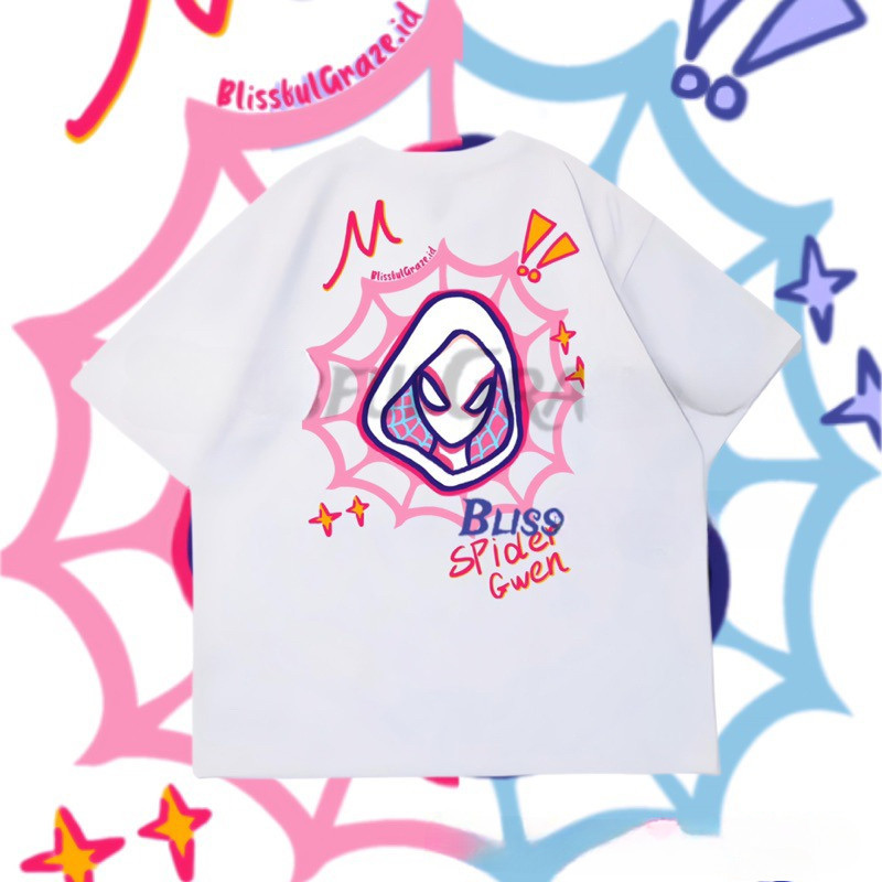 Kelas Keren || BLISSFULGRAZE.id || Kaos Couple Spider Gwen | Couple | Couple Spiderman | Tshirt Coup