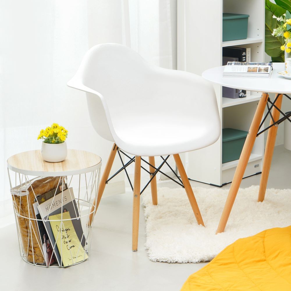 Informa Derwood Ii Kursi Berlengan - Putih Arm Chair Cafe Restaurant Chair Kursi Ruang Tamu Tempat D