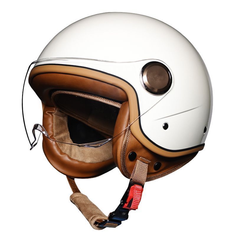 Motorcycle helmet men's and women's Retro universal half helmet helmet