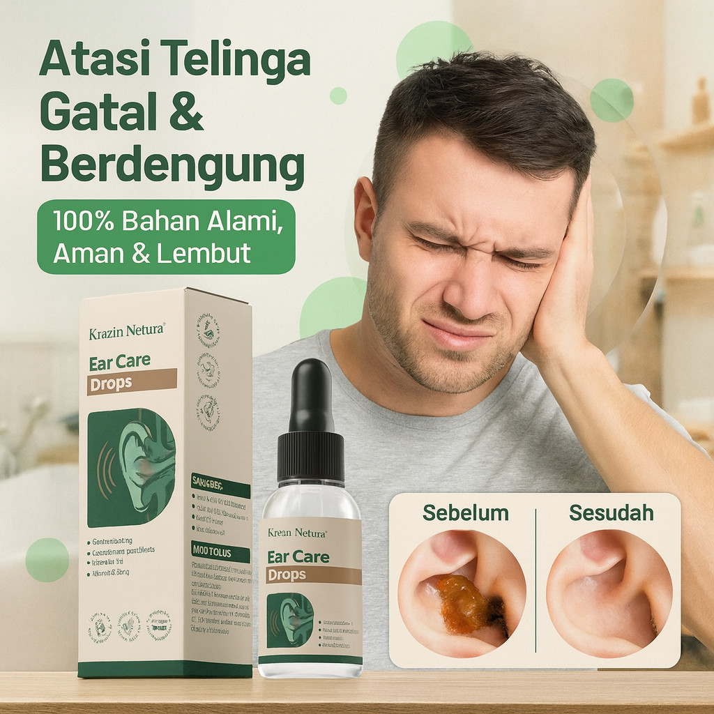 【Atasi Telinga Berdengung Sakit】30ML Obat Tetes Telinga / Obat Sakit Telinga / Tetes Telinga Herbal 
