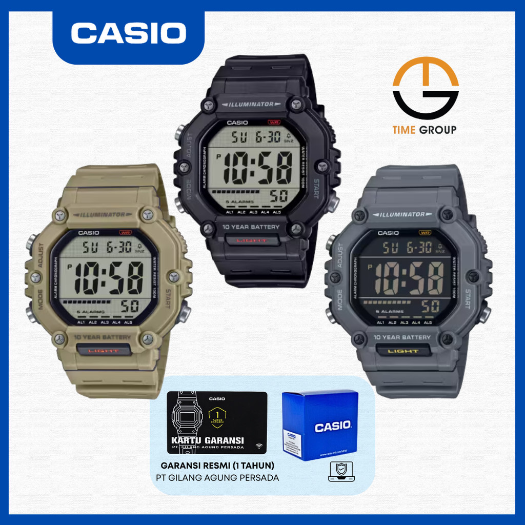 JAM TANGAN PRIA CASIO DIGITAL AE1600H AE-1600H 1AV 5AV 8BV RESIN STRAP ORIGINAL