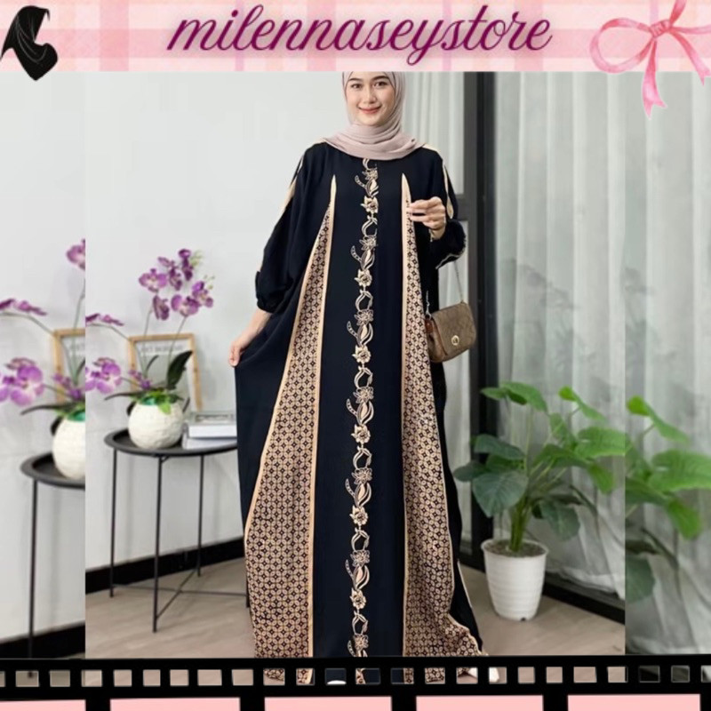 TERBARU BAGUS Gamis Kaftan Rayon Jumbo Premium Motif Fatma Ld 180 Cm Grosir Klambi Daster Kaftan Bus