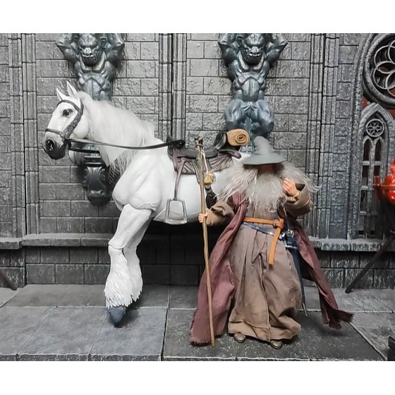 Fish TOYS 1/12 Wilderness Series Interactive Horse Riding Figure Collectible Animal Toy Dolls for Ki