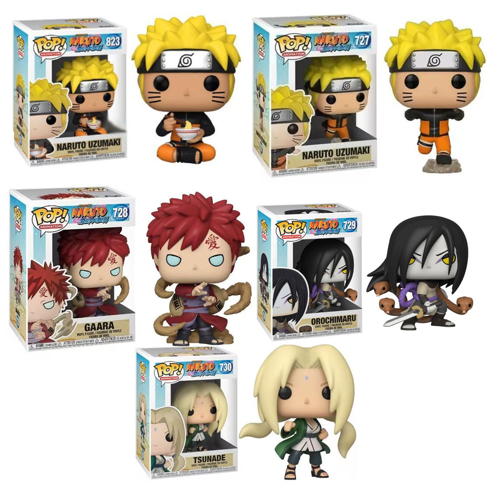 Funko Pop Animation Gaara #728 Orochimaru #729 Tsunade #730 Naruto Uzumaki #823 #727 Vinyl Action Fi