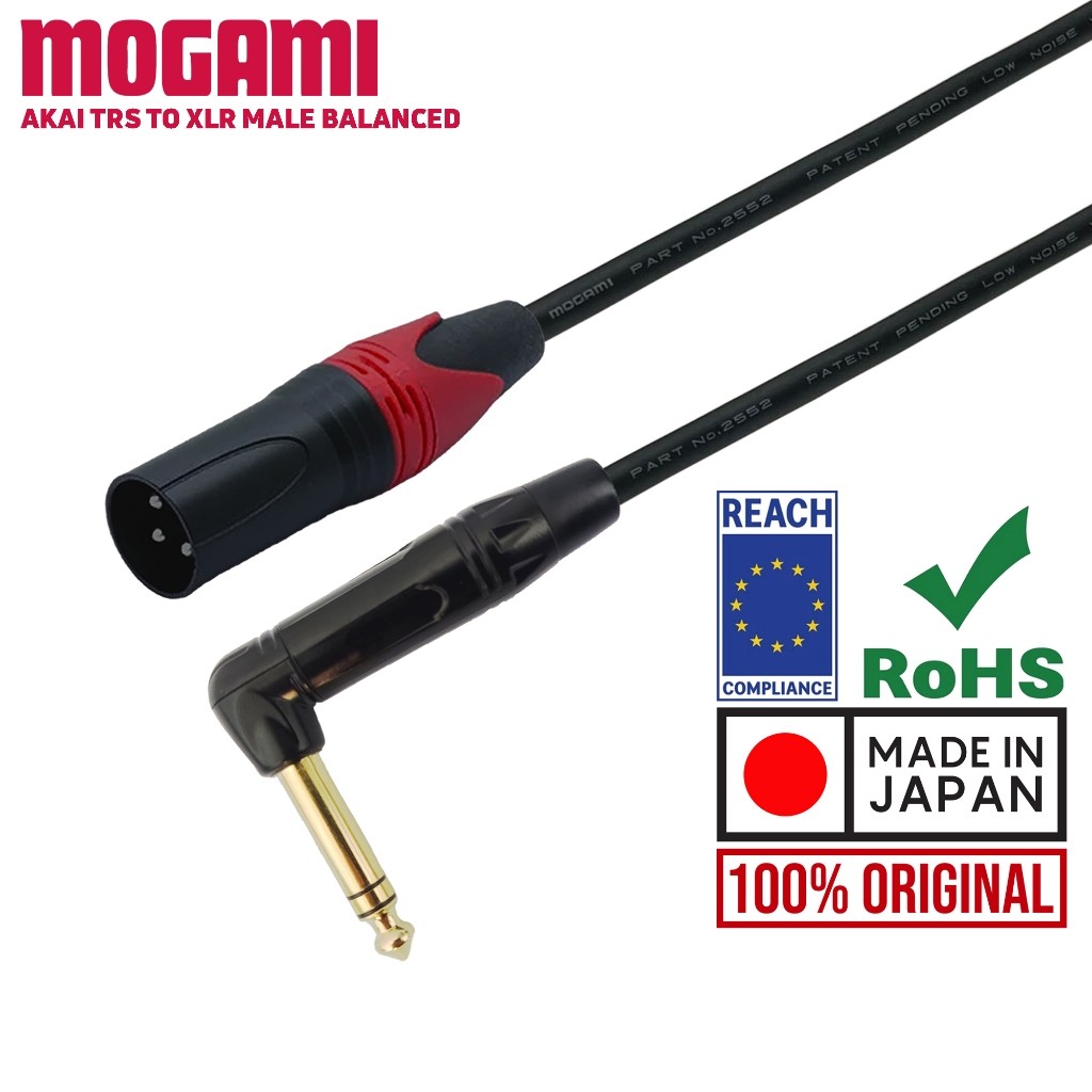 Mogami Original | Kabel Mogami Akai (L) TRS to XLR Male - Mogami Made In Japan | Mogami Official Sto