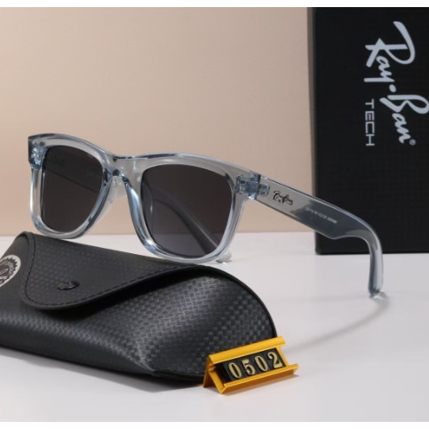 New rayban Sunglasses Transparent Frame RB0502 wayfarer Polarized Sunglasses Men Women Same Style XS
