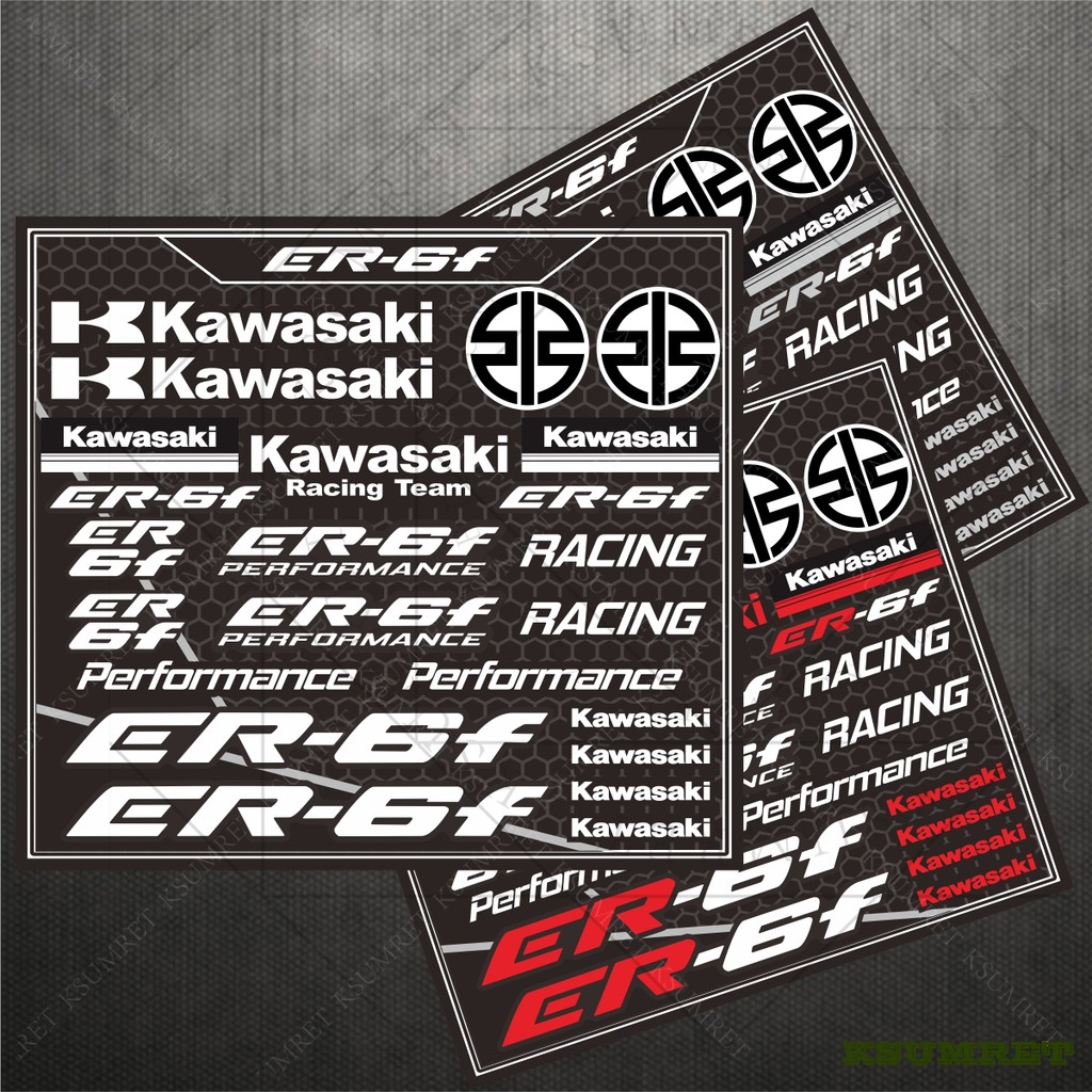 Vinyl For Kawasaki ER-6f Sticker Motorcycle Stickers Decals Er6f Logo