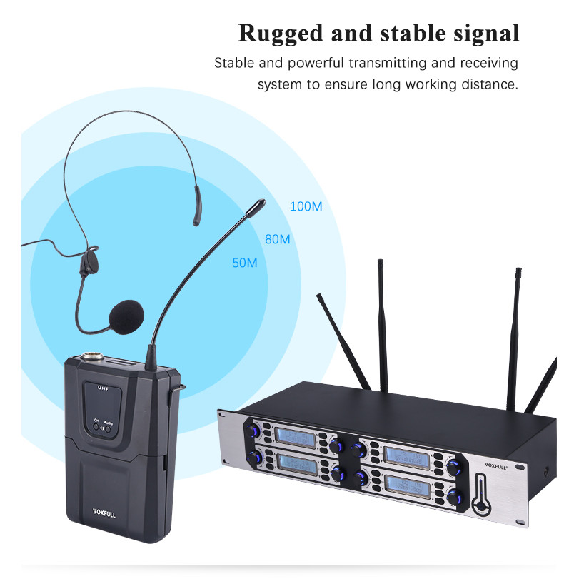 Voxfull Wireless Headset Conference Microphone System Wireless Microphone With Headset For Video Mee