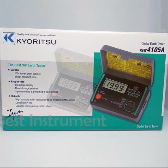 KYORITSU 4105A DIGITAL EARTH TESTER MEGGER GROUNDING 4105A