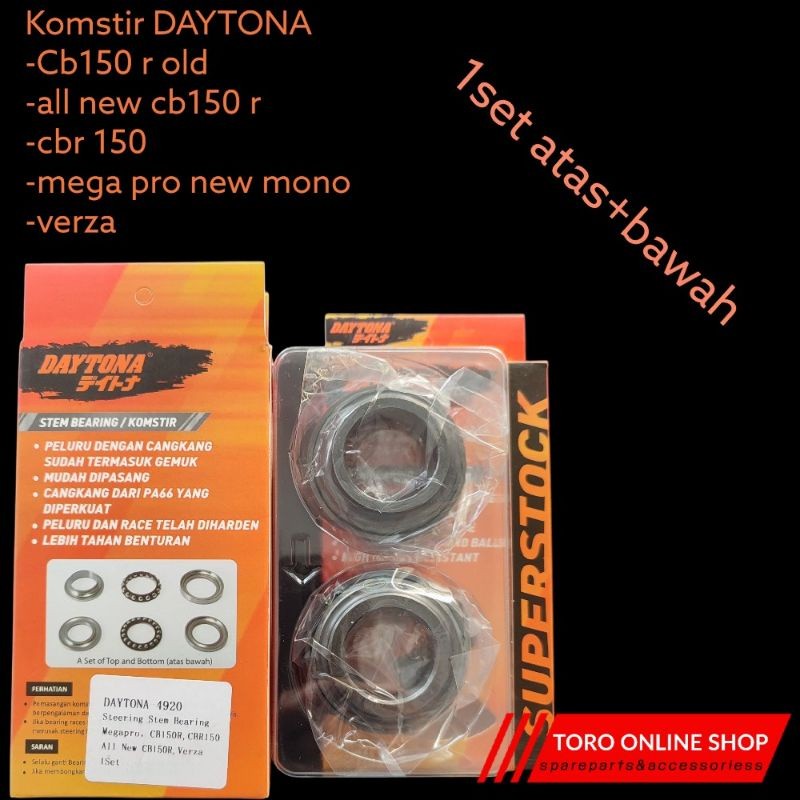 Daytona 4920 komstir verza cb150 r cbr 150 all new cb150 all new cbr150 daytona 4920 bearing stang n