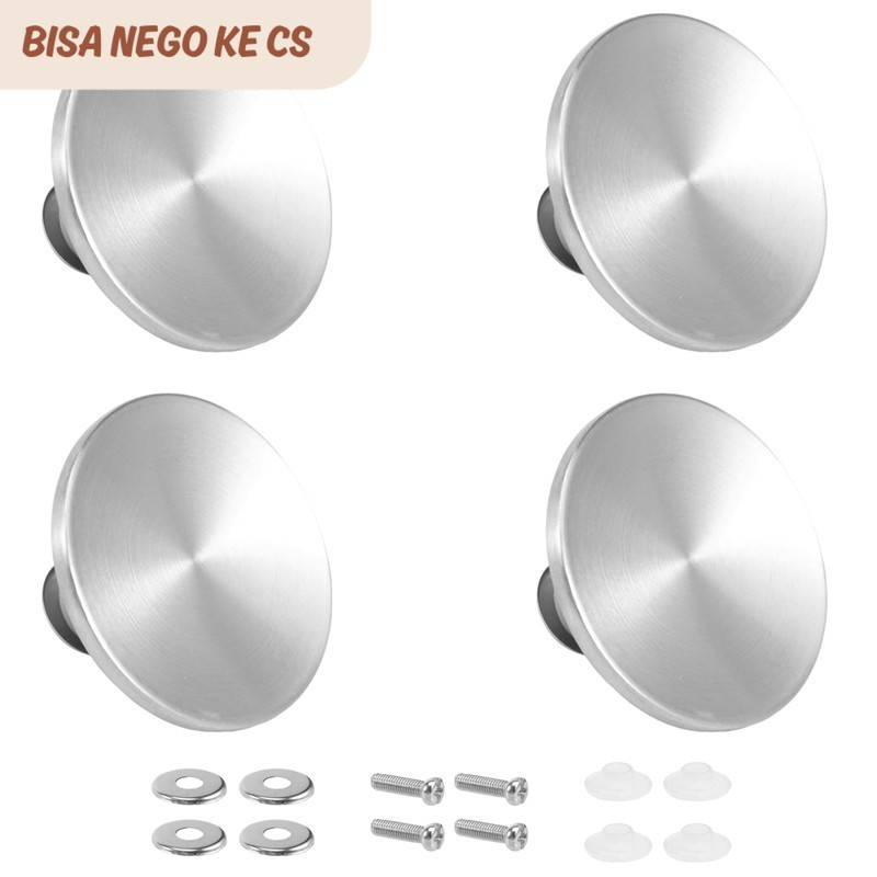 TAIGH-4 Sets Dutch Oven Knob Stainless Steel Replacement Knob Pot Lid Handle For Le Creuset, Aldi, L