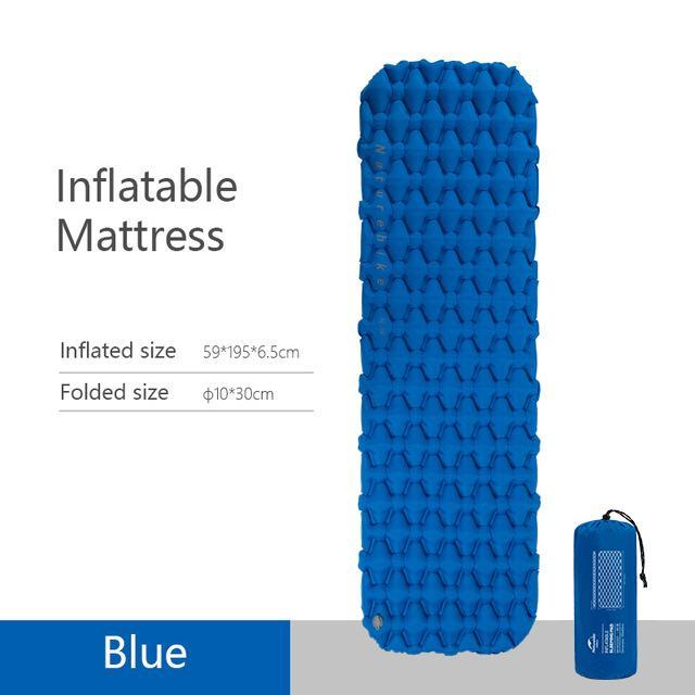 RUNWILD Matras angin lipat naturehike NH19Z032-P-NH19Z001-P FC10 sleeping pad single - matras blue