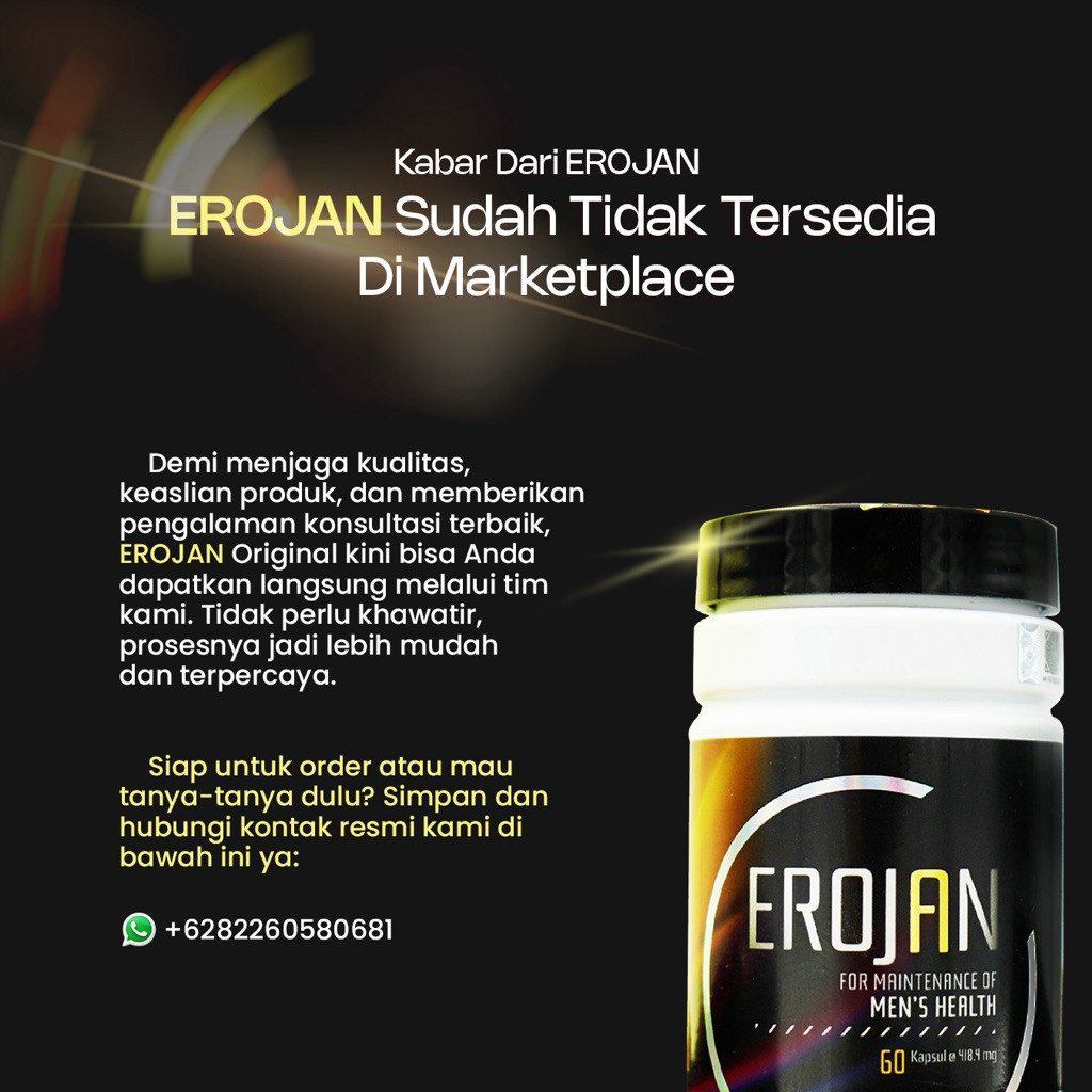 PENGUMUMAN UNTUK CUSTOMER EROJAN ORIGINAL 100%
