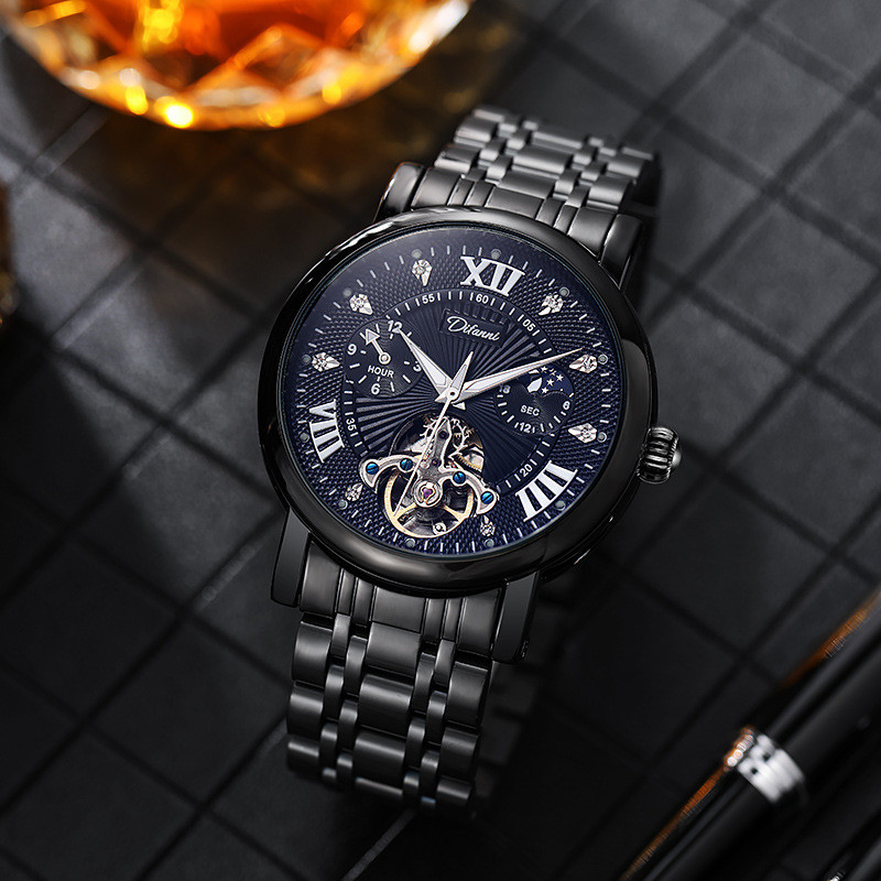 Fully Automatic Men's Mechanical Watch Tourbillon Waterproof Hot-Selling Watch