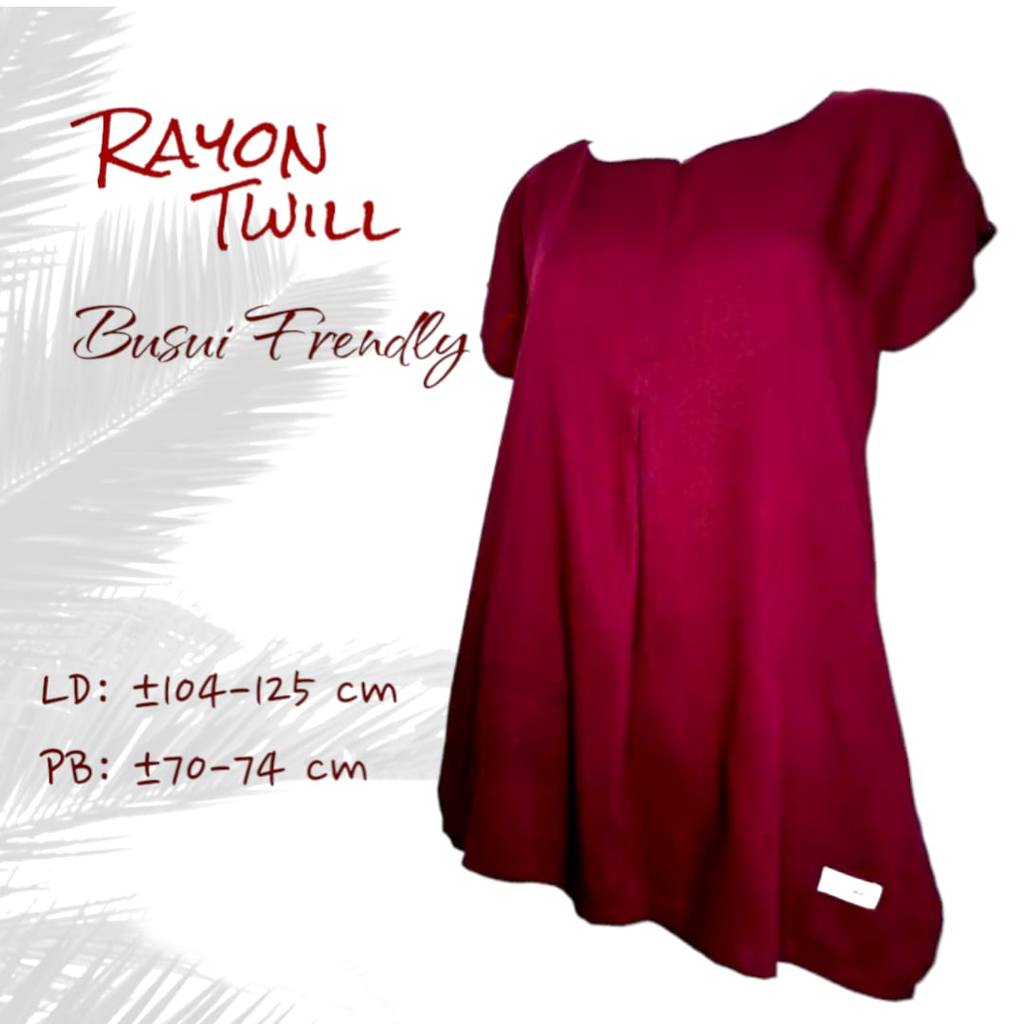 Baju Tidur Wanita Bahan Rayon Twill – Atasan Santai & Adem Busui Friendly Rayon Twill Premium