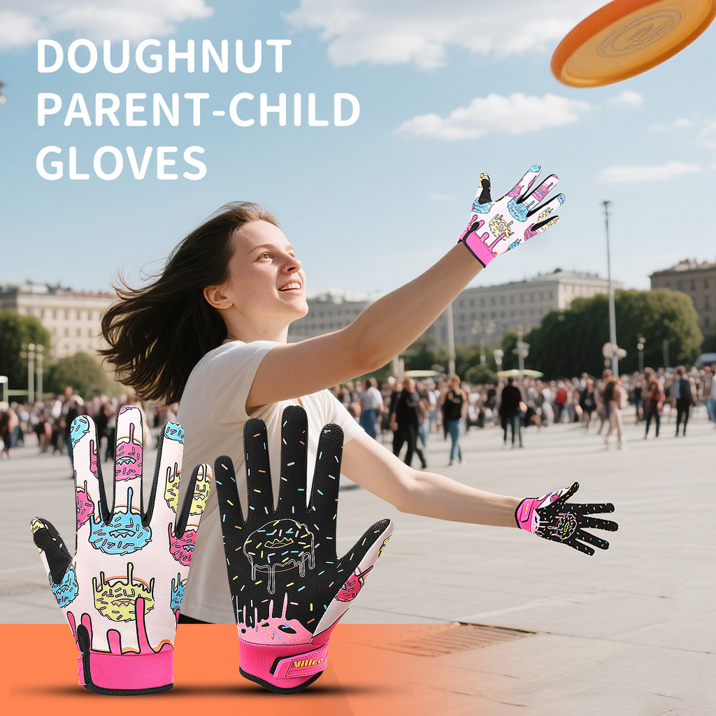 Fun Parent ild Cycling Gloves - Full Finger Scooter and Mountain Bike Gloves with Tou Screen, Mounta