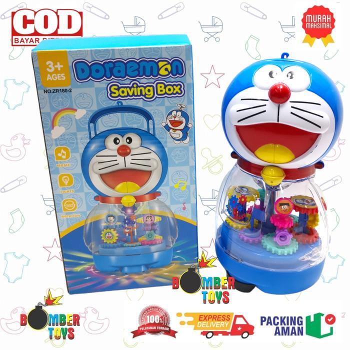 MAINAN ANAK CELENGAN SAVING BOX LAMPU LIGHT NYALA MUSIK PUTAR Kado Permainan - CELENGAN ROBOT